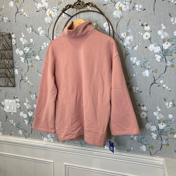 Joy Lab Pink Cowl Neck Long Sleeve Pullover - Size XS - NWT - Picture 3 of 8